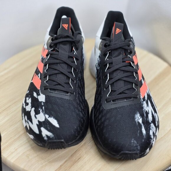 Mens 10 Adidas SL20 Japanese Calligraphy Running Shoes EF0804 Black White 2020 - Picture 4 of 10